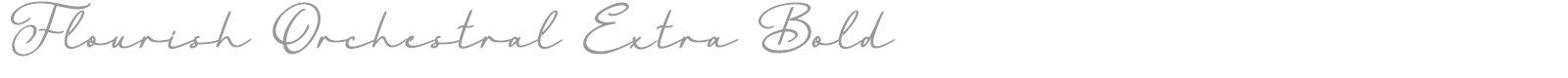 Flourish Orchestral font preview